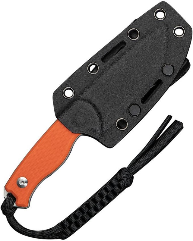 Timberbark Full Tang Fixed Blade 14C28N steel stonewash finish orange G10 handle kydex sheath Timberbark Full Tang Fixed Blade 14C28N steel stonewash finish orange G10 handle kydex sheath
