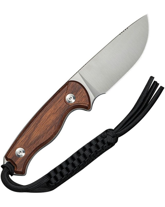 Timberbark Full Tang Fixed Blade 14C28N steel stonewash finish Guibourtia wood handle kydex sheath Timberbark Full Tang Fixed Blade 14C28N steel stonewash finish Guibourtia wood handle kydex sheath