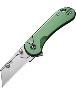 Elementum Utility Button Lock Green Aluminium