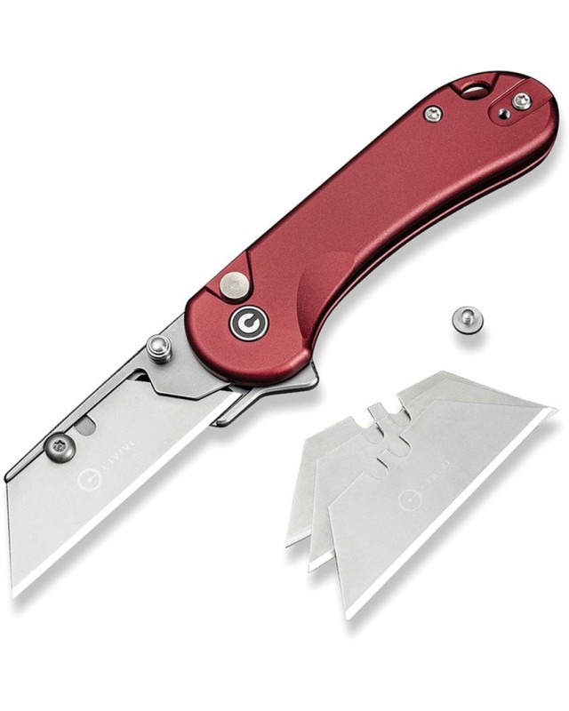 Elementum Utility Button Lock Burgundy Aluminium Elementum Utility Button Lock Burgundy Aluminium