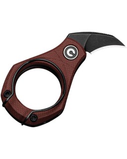 Pyrus Utility 14C28N steel Slip Joint Burgundy G10 Ostap Hel Design