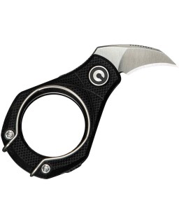 Pyrus Utility 14C28N steel Slip Joint Black G10 Ostap Hel Design