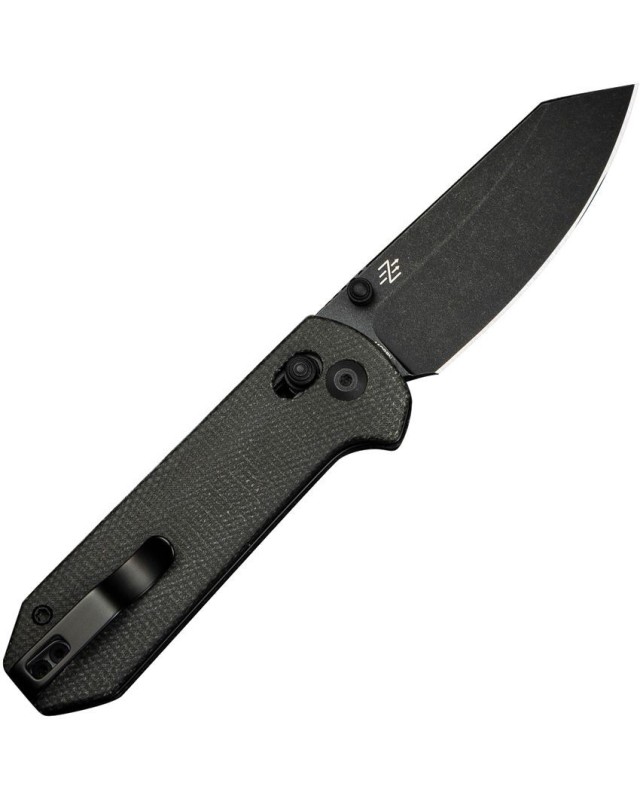 Yonder folding knife 14C28N steel blackwash finish Crossbar Lock Dark Green Micarta Handle Yonder folding knife 14C28N steel blackwash finish Crossbar Lock Dark Green Micarta Handle
