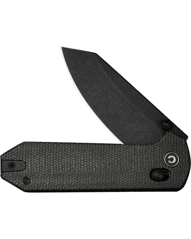 Yonder folding knife 14C28N steel blackwash finish Crossbar Lock Dark Green Micarta Handle Yonder folding knife 14C28N steel blackwash finish Crossbar Lock Dark Green Micarta Handle