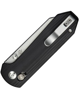 Yonder folding knife 14C28N steel stonewash finish Crossbar Lock Black G10 Handle