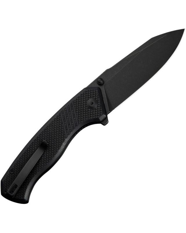 Placoid folding knife 14C28N steel blackwash finish Black G10 Handle Flipper Placoid folding knife 14C28N steel blackwash finish Black G10 Handle Flipper