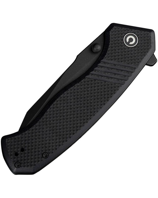 Placoid folding knife 14C28N steel blackwash finish Black G10 Handle Flipper Placoid folding knife 14C28N steel blackwash finish Black G10 Handle Flipper