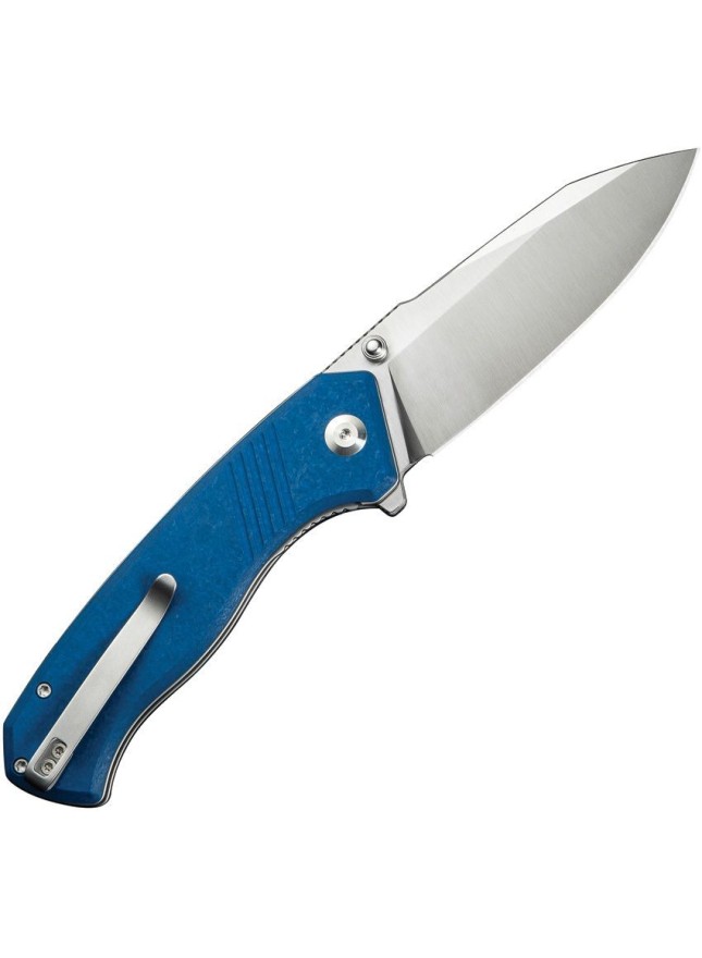 Couteau De Poche Pliant CIVIVI Placoid - Lame 14C28N, Manche G10 Bleu - Neuf Sous Boîte