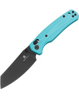 Cicada's Wing B-Lock 10Cr15MoV steel black coating Teal G10 handle