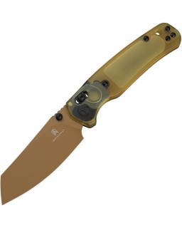 Cicada's Wing B-Lock 10Cr15MoV steel tan coating Tan Ultem handle