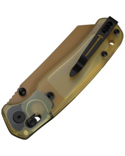 Cicada's Wing B-Lock 10Cr15MoV steel tan coating Tan Ultem handle