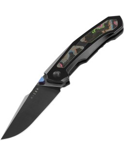 Feweed S45VN steel polished DLC finish Titanium handle Fat Carbon Camo Carbon 80ies inlay