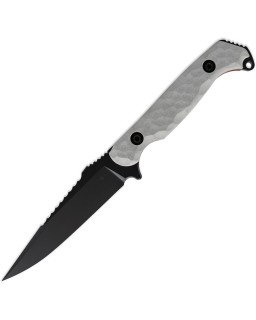 Darter S Fixed Blade S35VN steel Black Gun-Kote finish Light Grey G10 handle