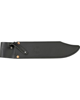 Von Tempsky Forest Bowie High Carbon steel full tang blade wood handle black leather sheath