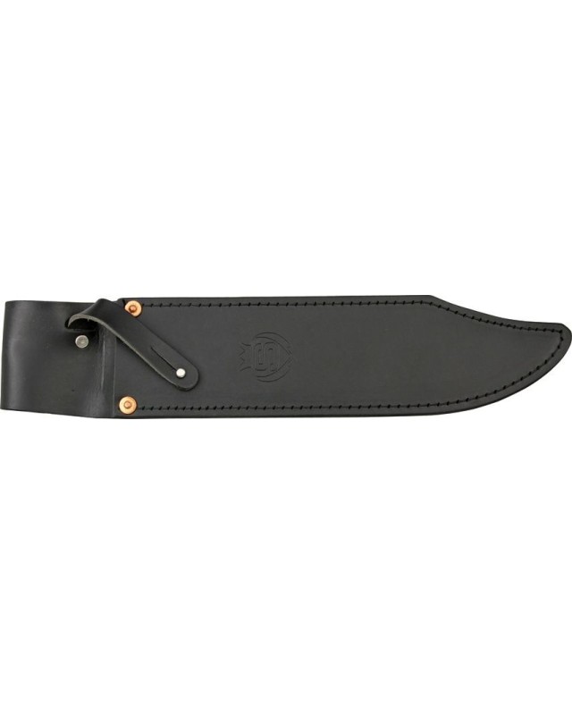 Von Tempsky Forest Bowie High Carbon steel full tang blade wood handle black leather sheath Von Tempsky Forest Bowie High Carbon steel full tang blade wood handle black leather sheath