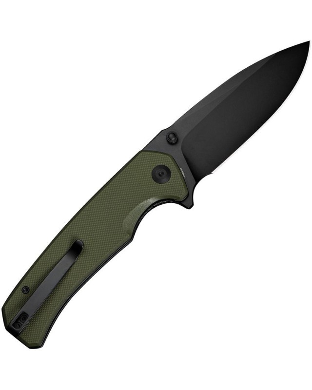 Skarnax folding knife 9Cr18MoV steel black finish blade Linerlock OD green G10 handle Skarnax folding knife 9Cr18MoV steel black finish blade Linerlock OD green G10 handle