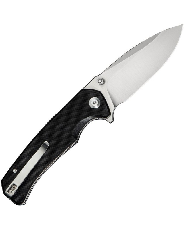 Skarnax folding knife 9Cr18MoV steel satin finish blade Linerlock black G10 handle Skarnax folding knife 9Cr18MoV steel satin finish blade Linerlock black G10 handle