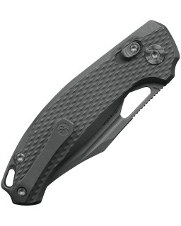 DJANGO ELMAX steel blade stonewash finish Crossbar Lock Titanium handle