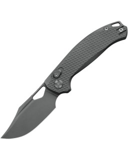 DJANGO ELMAX steel blade stonewash finish Crossbar Lock Titanium handle