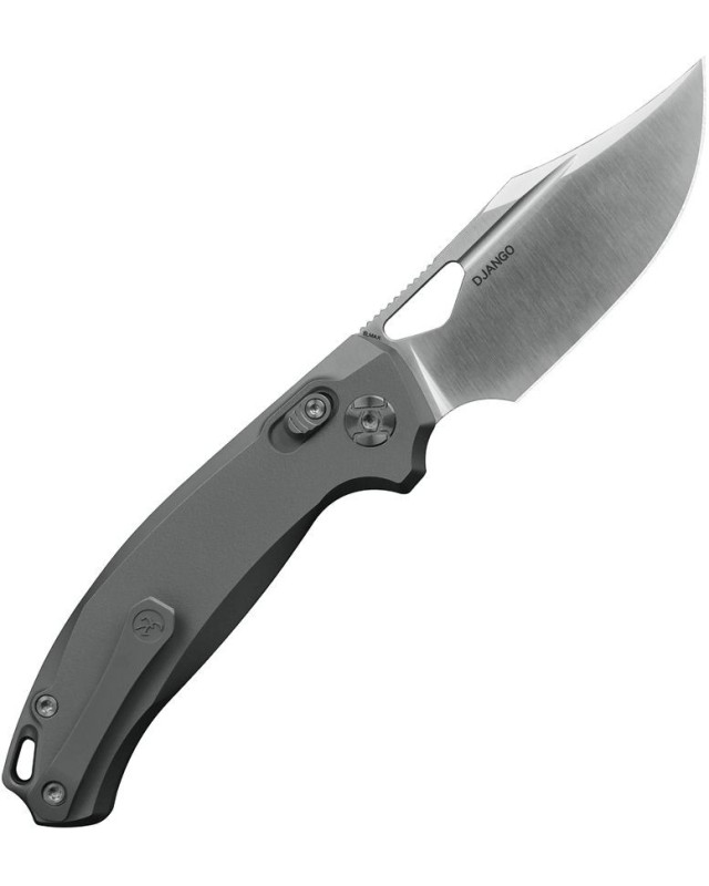 DJANGO ELMAX steel blade satin finish Crossbar Lock Titanium handle DJANGO ELMAX steel blade satin finish Crossbar Lock Titanium handle