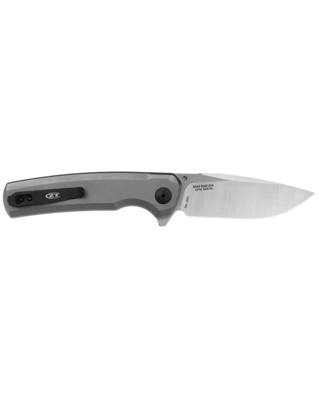 ZT0044 S45VN steel satin finish titanium handle button lock flipper ZT0044 S45VN steel satin finish titanium handle button lock flipper
