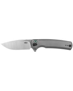 ZT0044 S45VN steel satin finish titanium handle button lock flipper