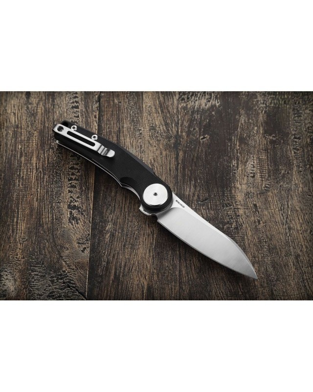 WIN+ Linerlock black G10 D2 steel satin finish WIN+ Linerlock black G10 D2 steel satin finish
