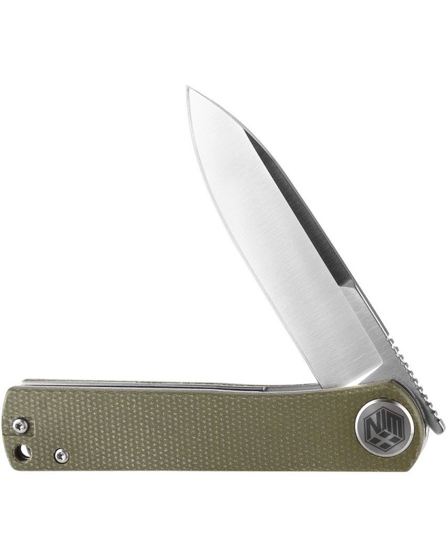 WIN+ Linerlock green micarta D2 steel satin finish WIN+ Linerlock green micarta D2 steel satin finish