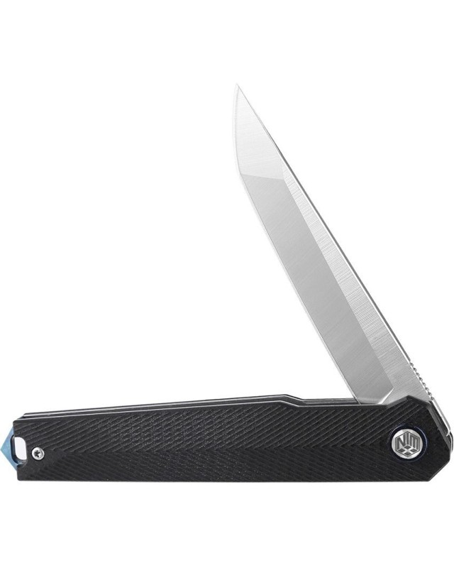 WIN+ Tanto folding knife Linerlock Black G10 D2 steel satin finish WIN+ Tanto folding knife Linerlock Black G10 D2 steel satin finish