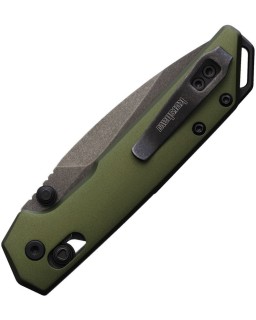 Mini Iridium D2 steel blackwash finish Dura Lock OD Green Aluminium