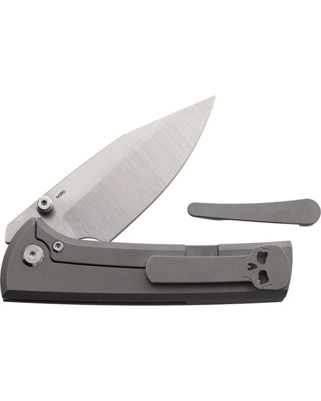 Scapegoat Street M390 steel satin finish Framelock Titanium handle Scapegoat Street M390 steel satin finish Framelock Titanium handle
