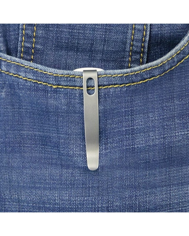 Bluff Axis Lock 14C28N steel blade Red Cerakote finish White G10 handle Bluff Axis Lock 14C28N steel blade Red Cerakote finish White G10 handle