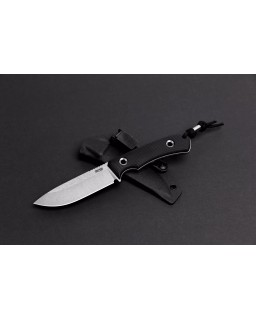 Polheim CPM-MagnaCut steel Satin Finish black Micarta handle black kydex