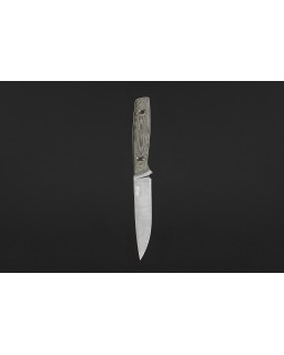 This is Freedom M390 steel Satin Finish black canva Micarta handle black kydex