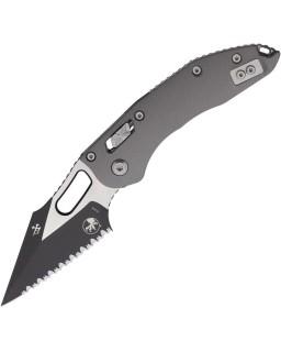 Stitch S/E Ram Lok M390MK steel Two Tone Finish Fully Serrated Fluted Grey Aluminium
