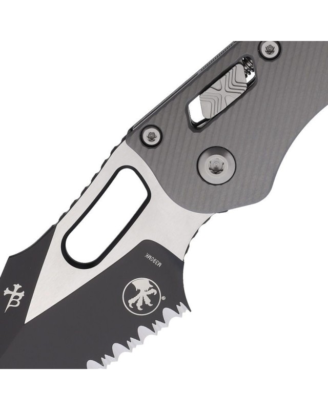 Stitch S/E Ram Lok M390MK steel Two Tone Finish Fully Serrated Fluted Grey Aluminium Stitch S/E Ram Lok M390MK steel Two Tone Finish Fully Serrated Fluted Grey Aluminium