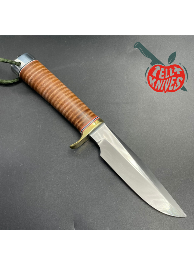 Model 5 5 Model 5 - 5 Camp And Trail forged stainless steel stacked leather brass ...