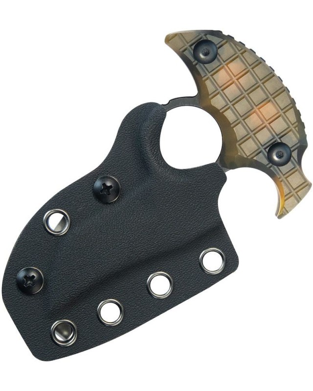 Stheno Push Dagger Full tang 14C28N steel blackwash finish Ultem handle Switzerland legal Stheno Push Dagger Full tang 14C28N steel blackwash finish Ultem handle Switzerland legal