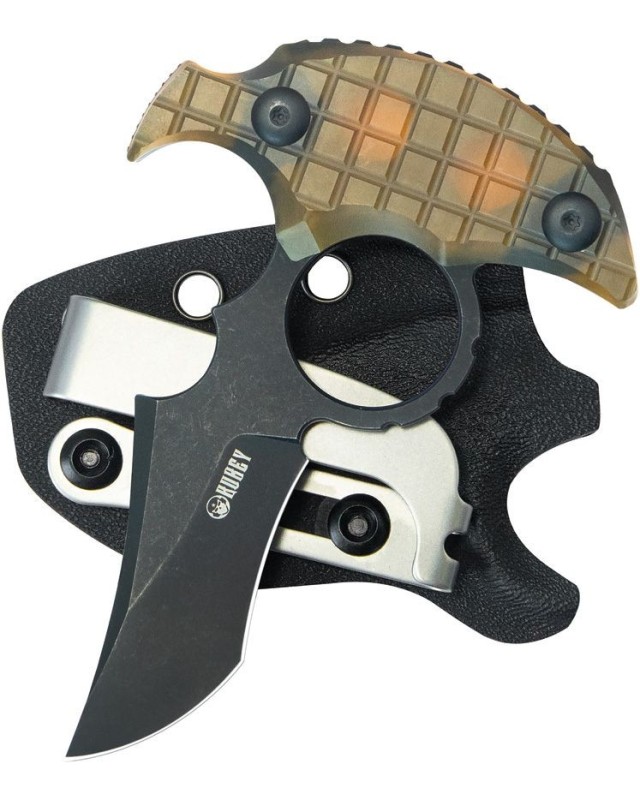 Stheno Push Dagger Full tang 14C28N steel blackwash finish Ultem handle Switzerland legal Stheno Push Dagger Full tang 14C28N steel blackwash finish Ultem handle Switzerland legal