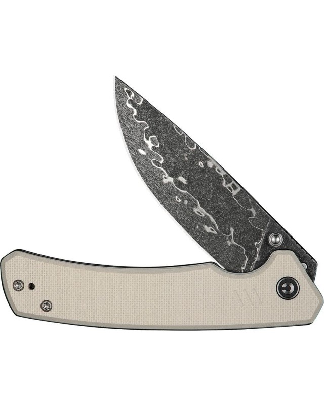 Merit Linerlock Damascus stainless steel Ivory G10 handle Merit Linerlock Damascus stainless steel Ivory G10 handle