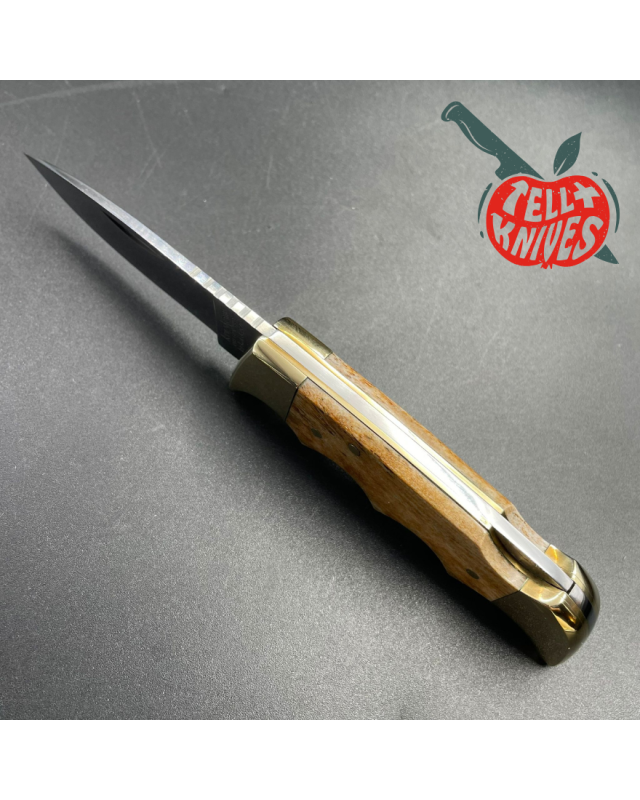 Vintage Kershaw 1040W AUS-6 steel brass bolsters bone handle leather sheath original box Vintage Kershaw 1040W AUS-6 steel brass bolsters bone handle leather sheath original box