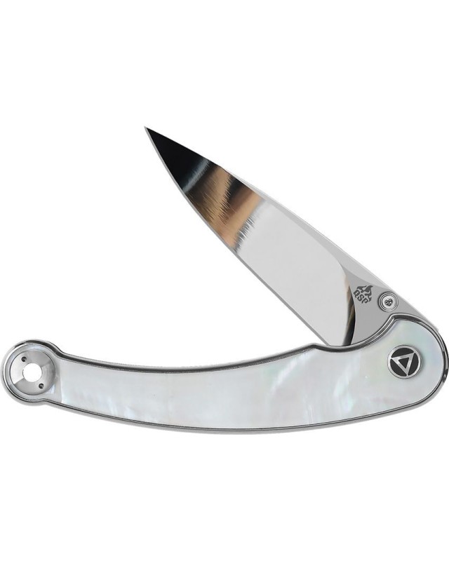 Dolphin Folding Knife 14C28N steel blade miror finish Linerlock Pearl handle Dolphin Folding Knife 14C28N steel blade miror finish Linerlock Pearl handle