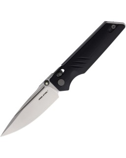 Sacra Pro Böhler K110 steel stonewash finish Crossbar Lock Black G10 handle