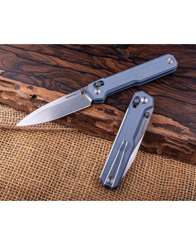 Perix Crossbar Lock Nitro-V steel stonewash finish Denim micarta handle Ostap Hel Design Perix Crossbar Lock Nitro-V steel stonewash finish Denim micarta handle Ostap Hel Design