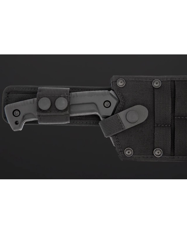 Fat Boy Dark Stone Full Tang N690 stainless steel blackwash finish G10 handle Black Cordura Sheath Fat Boy Dark Stone Full Tang N690 stainless steel blackwash finish G10 handle Black Cordura Sheath