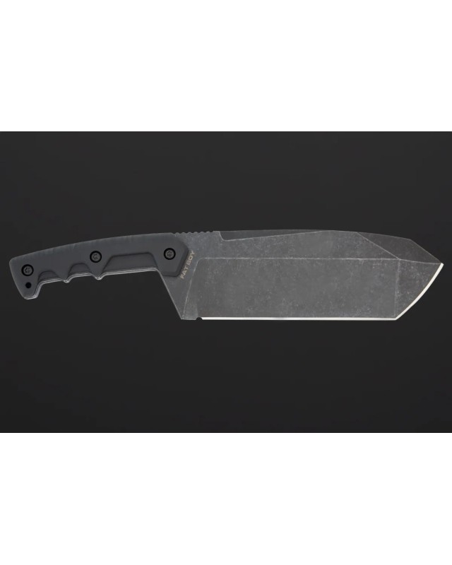 Fat Boy Dark Stone Full Tang N690 stainless steel blackwash finish G10 handle Black Cordura Sheath Fat Boy Dark Stone Full Tang N690 stainless steel blackwash finish G10 handle Black Cordura Sheath