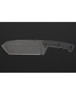 Fat Boy Dark Stone Full Tang N690 stainless steel blackwash finish G10 handle Black Cordura Sheath