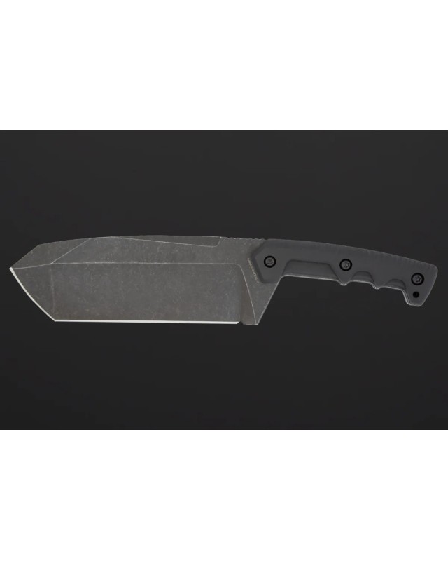 Fat Boy Dark Stone Full Tang N690 stainless steel blackwash finish G10 handle Black Cordura Sheath Fat Boy Dark Stone Full Tang N690 stainless steel blackwash finish G10 handle Black Cordura Sheath
