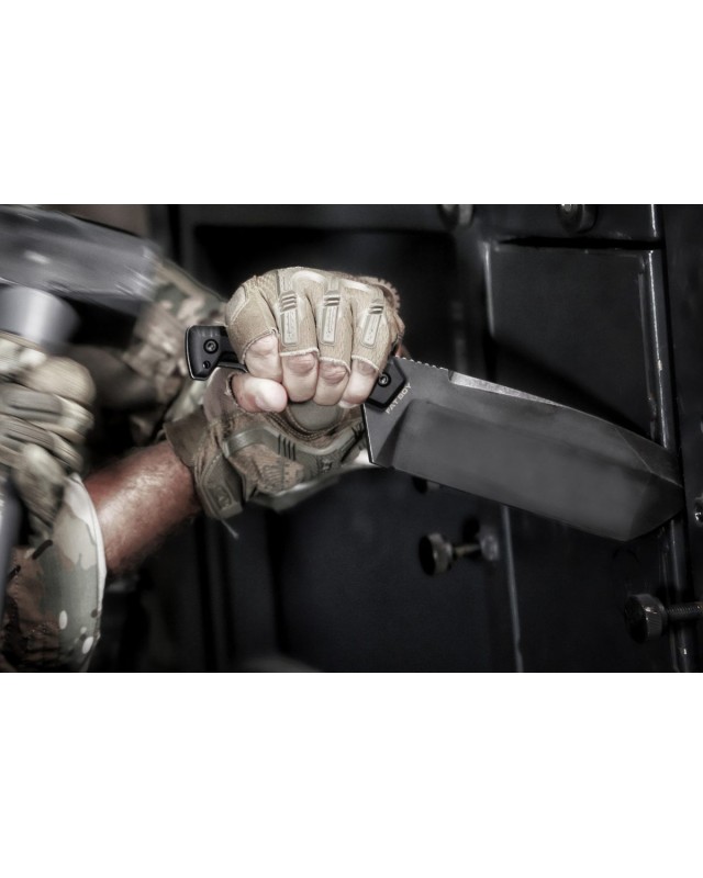 Fat Boy Full Tang N690 stainless steel satin finish G10 handle Black Cordura Sheath Fat Boy Full Tang N690 stainless steel satin finish G10 handle Black Cordura Sheath