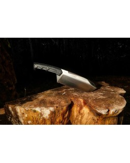 Fat Boy Full Tang N690 stainless steel satin finish G10 handle Black Cordura Sheath